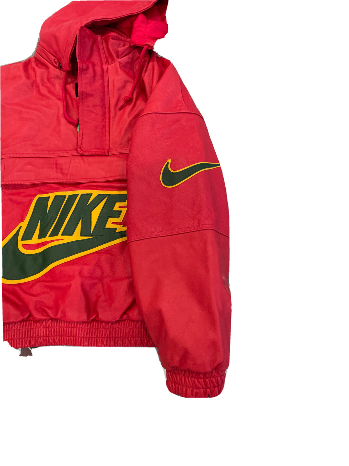 Supreme x Nike Leather Anorak Red (F/W 
