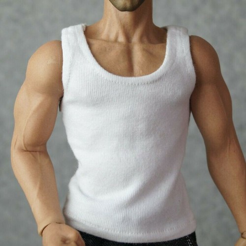 1/6 Maßstab Herren Sport Weste Top Shirt Kleidung passt 12 Zoll Mann Muskelfigur Körper - Bild 9 von 20