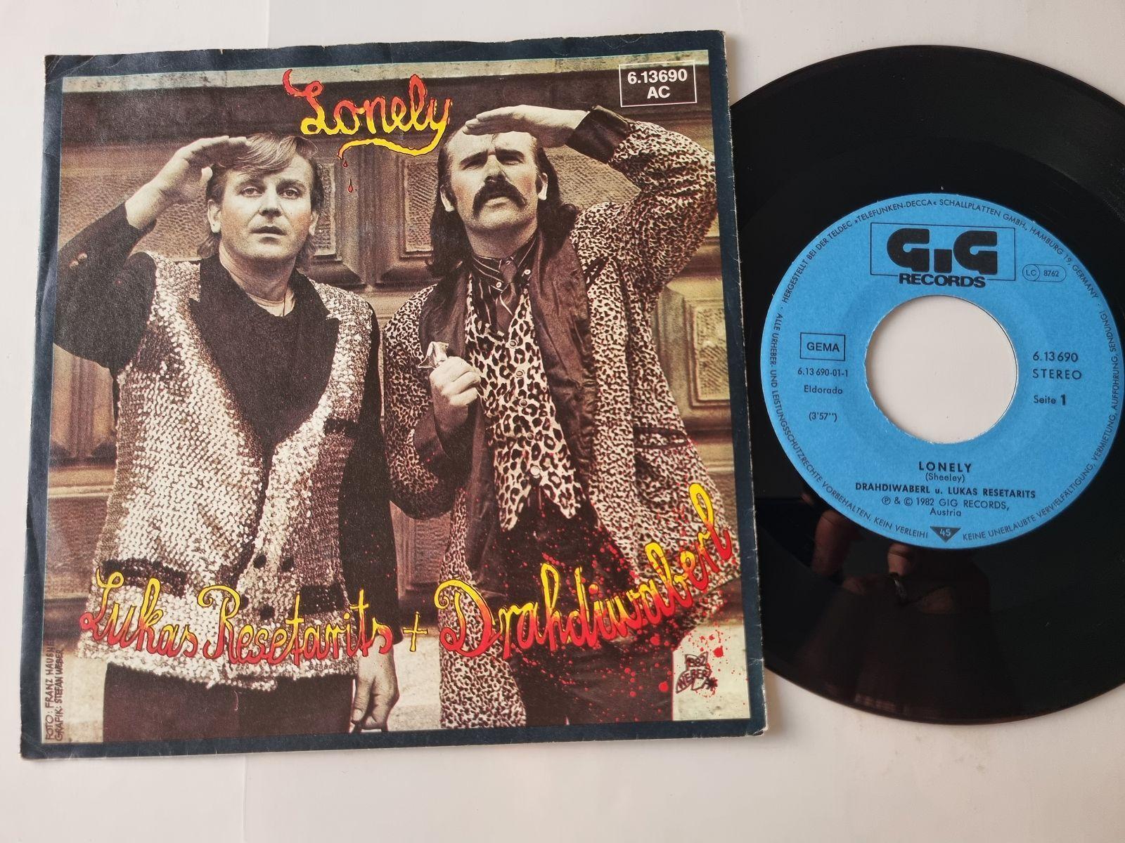 7"" Single Drahdiwaberl & Lukas Resetarits - Lonely Vinyl Germany