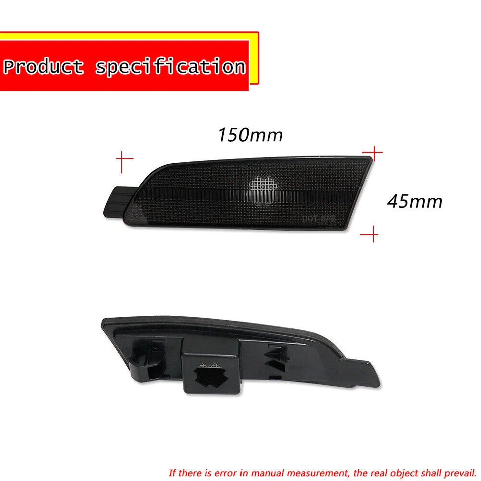 Luces reflectoras laterales parachoques delantero lente ahumada para Mazda 6 2009-2013 Foto 4 de 4