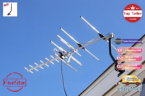 Long Range Yagi HDTV Antenna 300 Mile for Free 4K & 1080p Digital TV