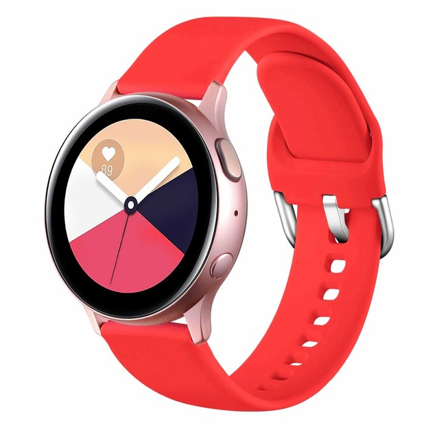 US Samsung Galaxy Watch Active 2 40mm 42mm 44mm Silicone Watch Band Sport Strap | eBay
