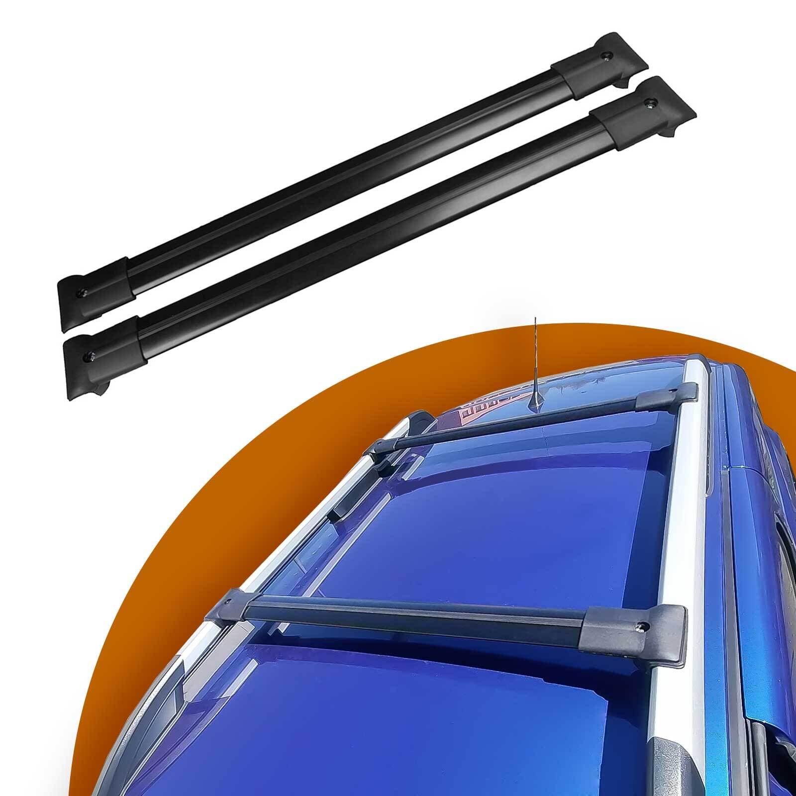 Roof Racks Cross Bars For Kia Stonic 2018-2023 2 Pcs Black