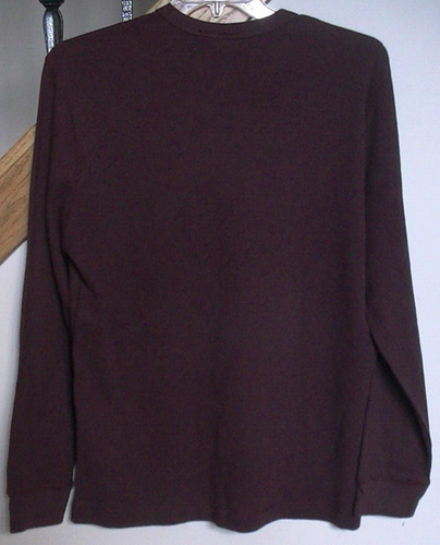 Falls Creek Crew Neck Waffle Weave Knit Shirt Size L - Picture 7 of 8