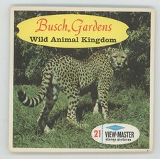 Busch Gardens Wild Animal Kingdom Tampa Florida ViewMaster Packet A-979 Exc Cond