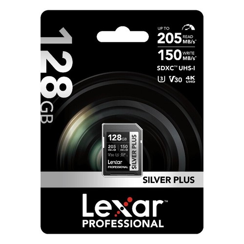 Lexar Professional Silver Plus 1TB 512GB 256GB 128GB 64GB UHS-I U3 V30 SD Card - Picture 6 of 15