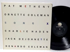 PAT METHENY / ORNETTE COLEMAN Song X LP 1986 Geffen GHS 24096 CRC NM/EX
