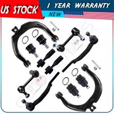 12Pcs Upper Control Arm Ball Joint Tie Rod End For 2004-07 Chevrolet Trailblazer