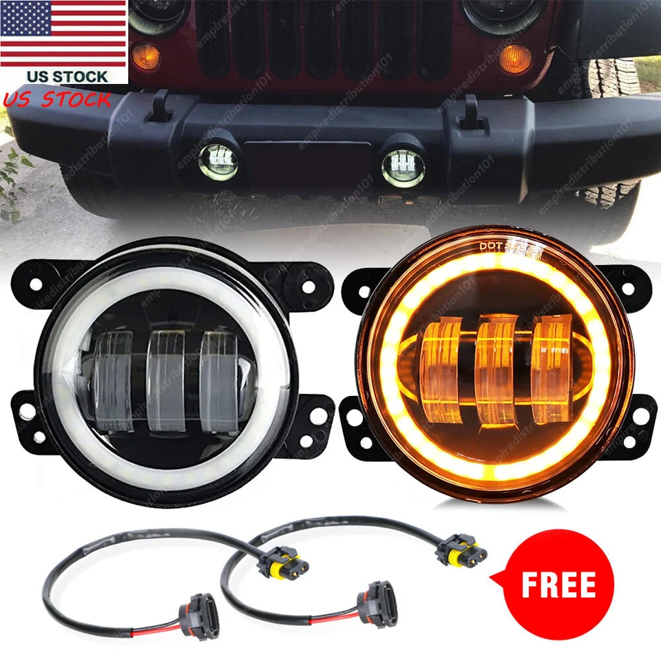 Par de luces antiniebla LED redondas DRL para parachoques GMC Sierra 1500 2500 3500 2007-2013 Foto 2 de 4
