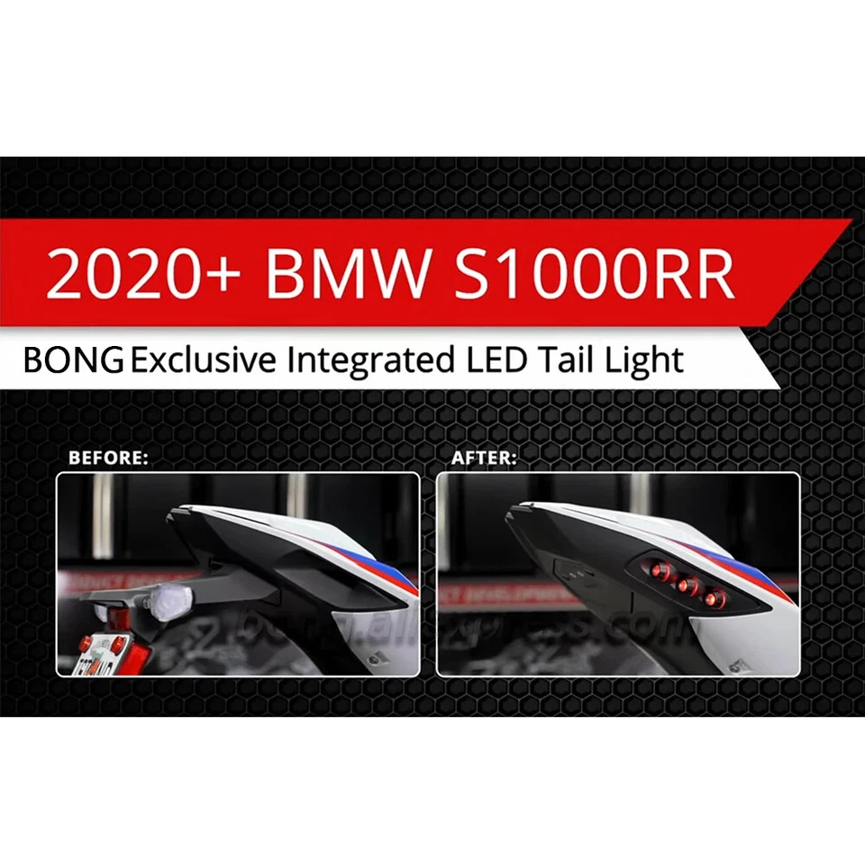 In-Tail LED Integrated Tail Light For BMW S1000RR 2019-2022 Turn Signal Light - Image 2 of 4