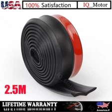 Universal 2.5M Car Front Bumper Lip Strip Splitter Body Side Spoiler Protector