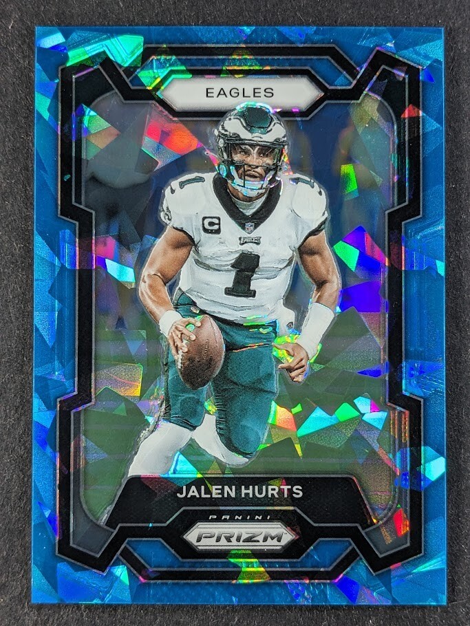 2023 Panini Prizm JALEN HURTS 43/99 Blue Ice SP Philadelphia Eagles #244