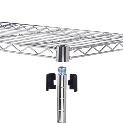 Metal STORAGE Rack/Chrome Shelving Shelf Kitchen/Office/Garage UNIT 5 Tier - 第 7/8 張圖片