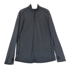 Adidas Climalite 1/4 Zip Pullover Womens M Gray Running Thumb Holes Lightweight