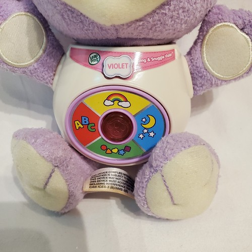 Leap Frog Interactive Dog Sing & Snuggle Violet 8” Musical Light Up Toy Working - Picture 5 of 21
