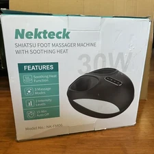 Nekteck Foot Massager Machine with Heat, Deep Kneading Shiatsu Foot Massager