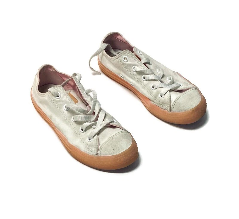 Sneakers basse in tela Converse All Star bianche taglia 3 A1