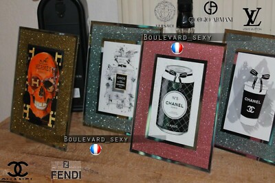   Diamond Mirror Home Decor Design Fotorahmen mit Foto Vintage Luxury