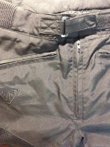 Triumph Motorcycle Riding/Touring Suit Women's 2L Gray/Black Armored Vented EUC - Foto 20 di 24