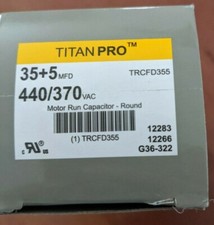 Packard TRCFD355 Titan PRO Run Capacitor Round 35 5 MFD 440/370 V