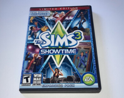 The Sims 3: Showtime Expansion Pack PC Windows Mac Game Limited Edition
