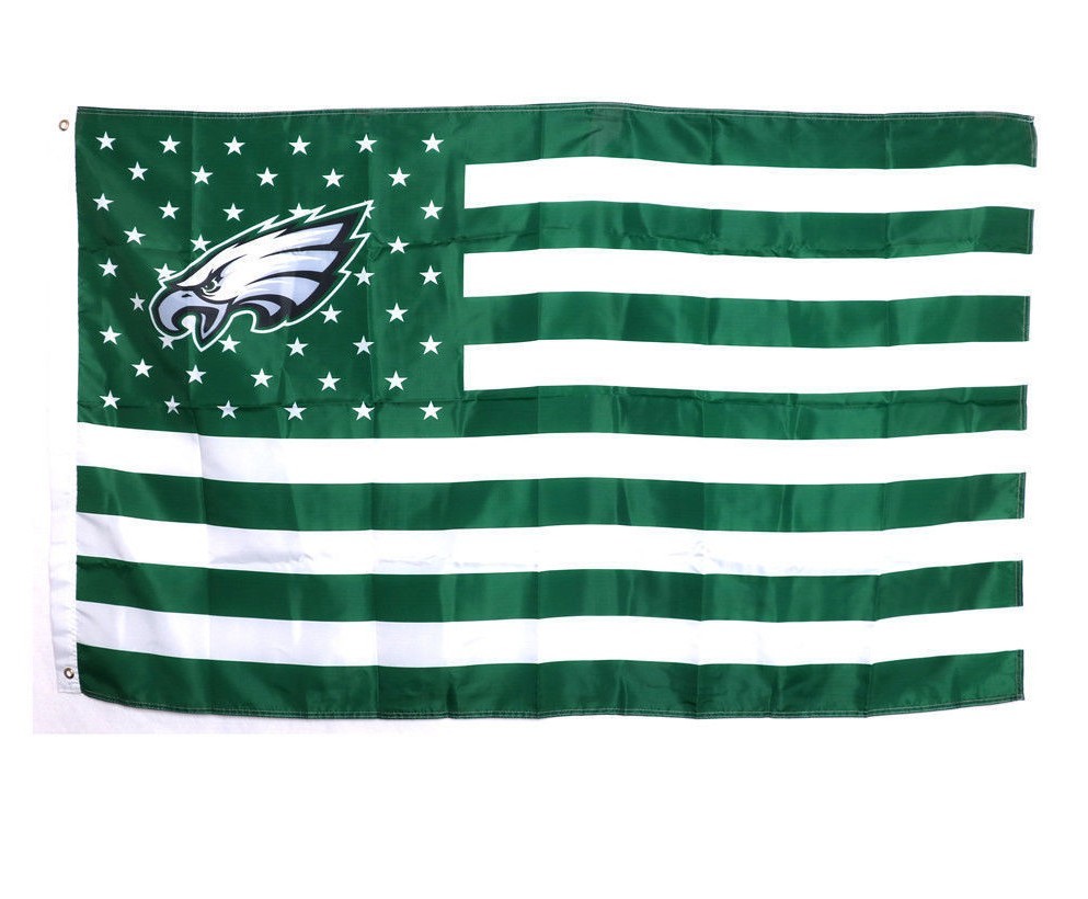 PHILADELPHIA EAGLES NFL FOOTBALL 3'X5' FLAG Kelly Green USA Seller Fast