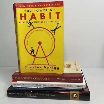 Business Wealth Investing Success The Power of Habit Lot Of 5 Books Cash Flow