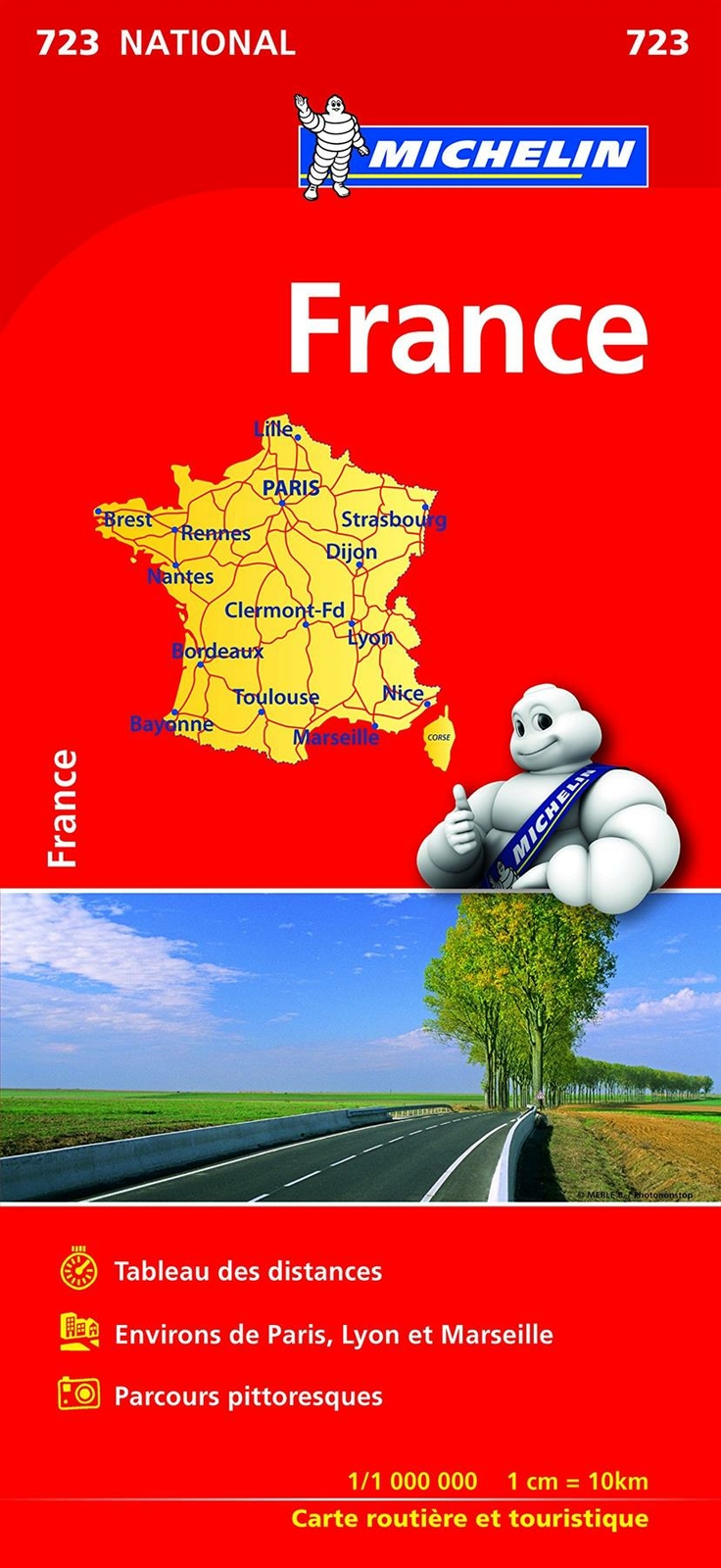 France (booklet format) - Michelin National Map 723