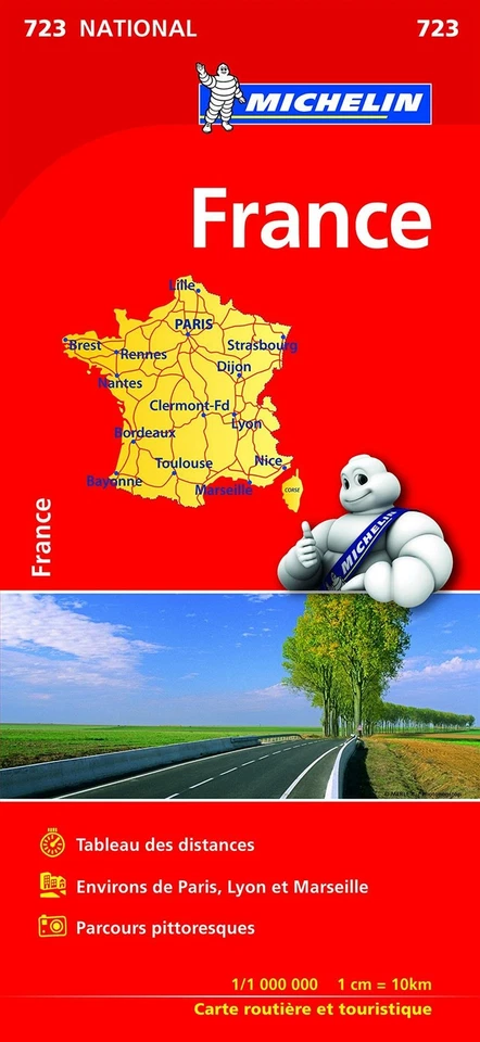 France (booklet format) - Michelin National Map 723