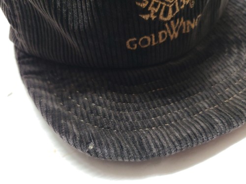 Cappello Berretto Vintage Honda Gold Wing Moto Velluto a coste Snapback Regolabile - Foto 3 di 12