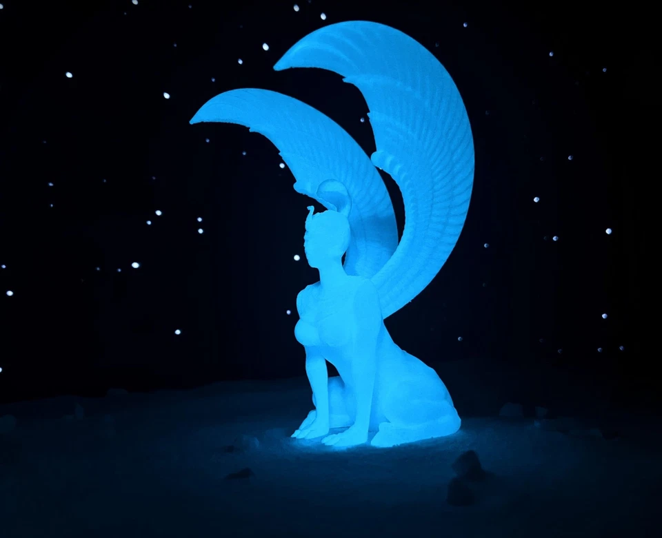 Conjunto de estatuas Southern Oracle Brillan en la oscuridad inspirado en The NeverEnding Story Foto 4 de 4