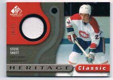 2005-06 SP GAME USED HERITAGE CLASSIC STEVE SHUTT JERSEY 1 COLOR 16/25 MONTREAL