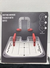 PuttOut Golf Putting Mirror Trainer, Alignment Gate & Carry Bag USED