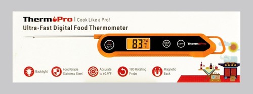 ThermoPro TP03H Meat Thermometers with Foldable Food Temperature Probe, IPX6 - Picture 8 of 8