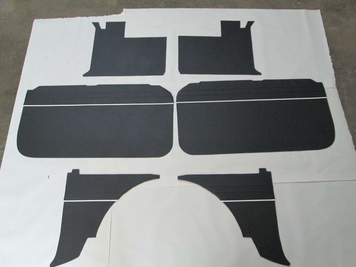 M-s'　７０　標準　板　少し早く New 6 Piece Interior Panel Set W/ Door Panels MGB 1965-1967 Black