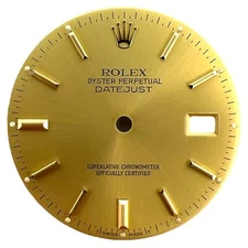 Genuine Rolex Oyster Datejust 36mm Dial Champagne Gold 16233 16263 16203