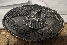 VINTAGE BELT BUCKLE----EAGLE---MADE IN USA