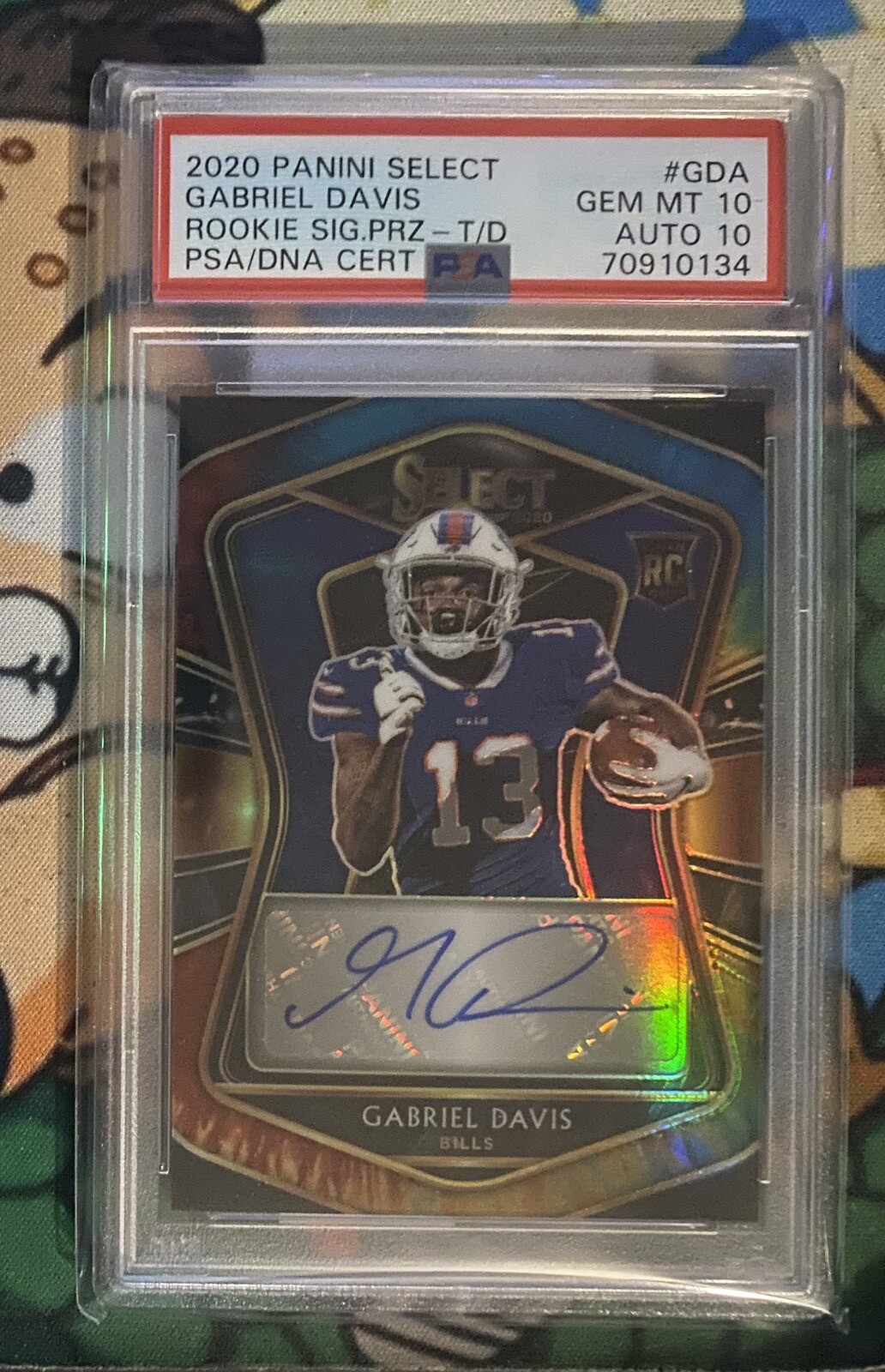 Gabriel Davis Panini Select Rookie Signatures #GDA Base