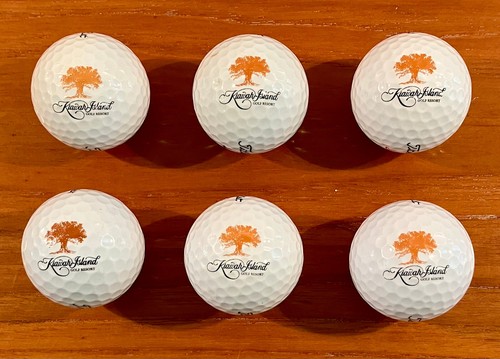 Lot of Six 6 Kiawah Island Golf Resort (South Carolina) Titleist Logo Golf Balls