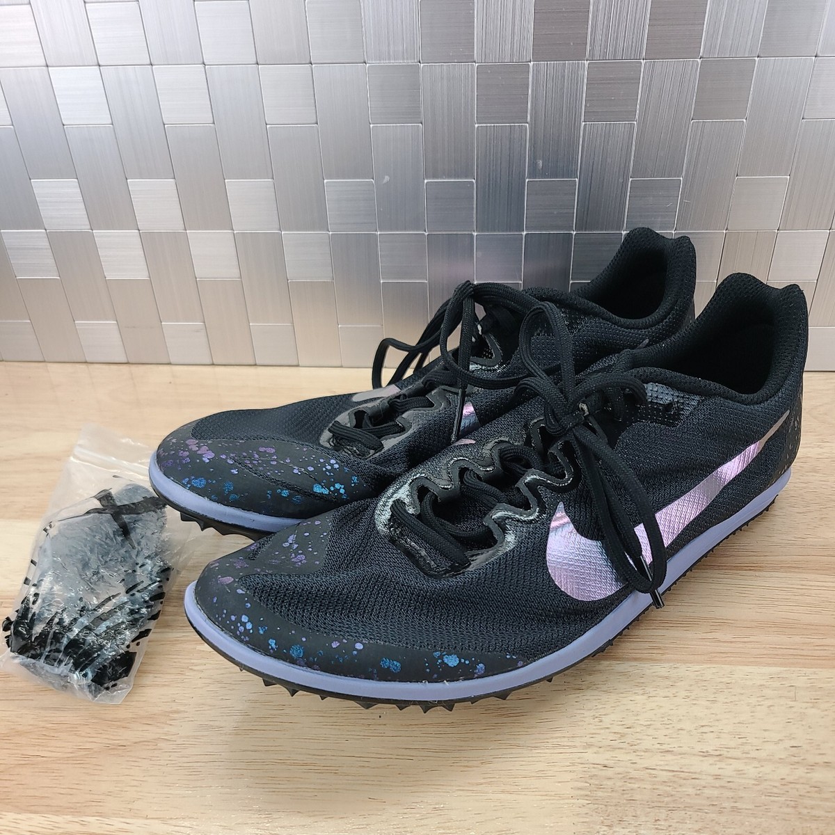Nike Zoom Rival D Mens 9.5 Distance Track Spikes Black  display picture 2
