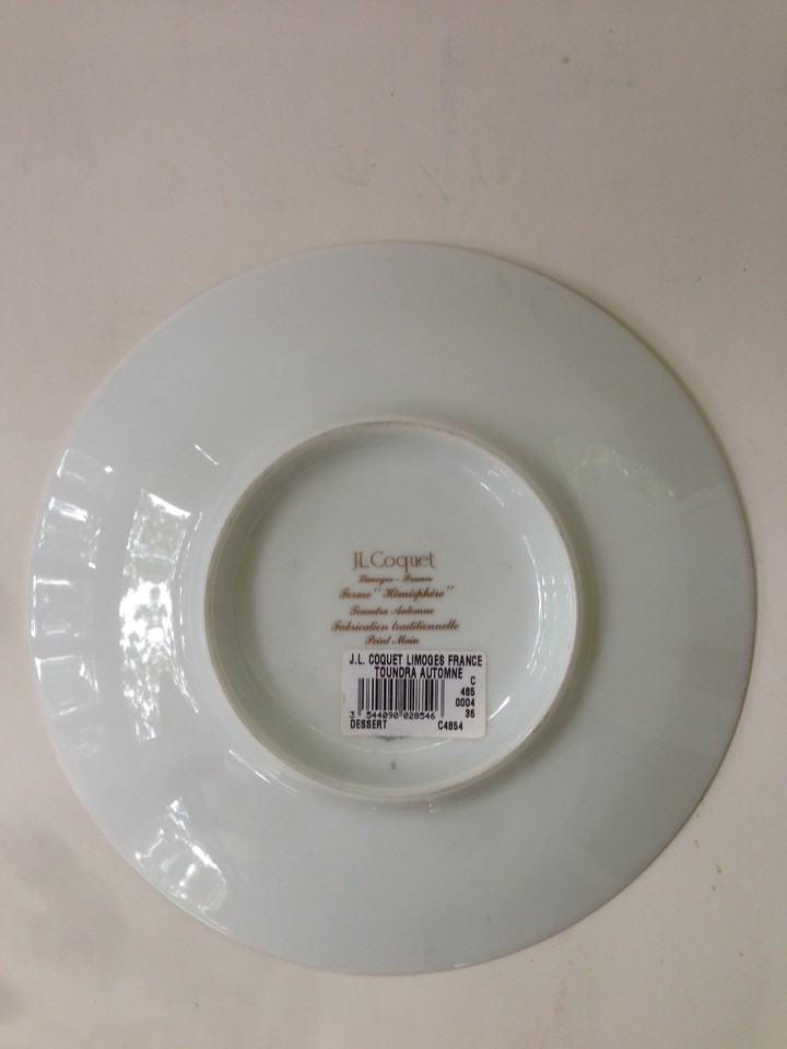 J.L Coquet, Hémisphère White Satin, Dinner plate