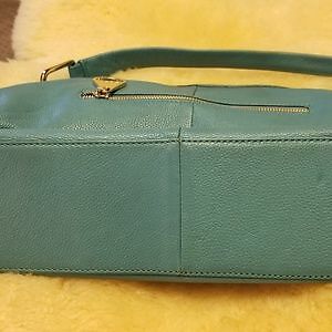DUDU Leather purse, teal - Picture 6 of 8