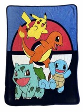 Pokemon Fleece Throw Blanket 60 x 45 Pikachu ...