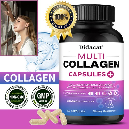 Collagen 120 capsules - Maintains healthy skin, supports healthy hair and nails