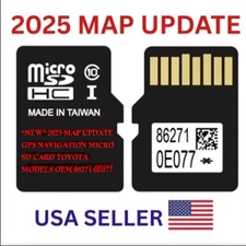 *NEW* 2025 MAP UPDATE GPS NAVIGATION MICRO SD CARD TOYOTA MODELS OEM 86271 0E077