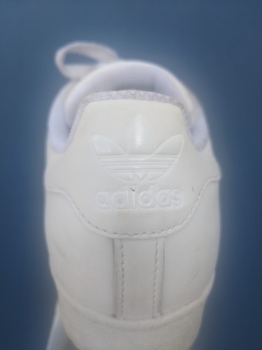 Adidas Superstar White Sz 7 Gym Shoes Sports Leather Lace Up - Picture 2 of 13