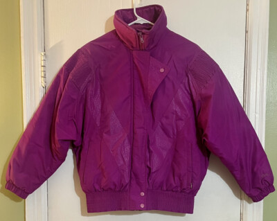 Vintage Serac Women's Magenta Puff Winter Retro 80s 90s Coat Ski