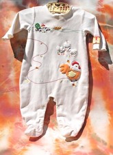 Baby Infant Chickens Chicks One Piece Snap Romper Jumpsuit / Long FREE SHIPPING 
