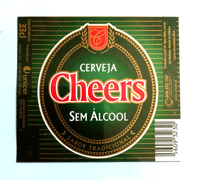 Bieretikett - Beerlabel , CHEERS Sem Alcool  aus  Portugal #237#