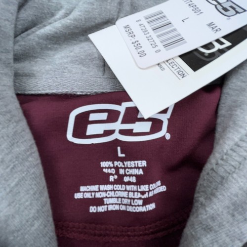 Virginia Tech Hokies Hoodie Men Large Maroon Sweatshirt Sweater Spell Out Adult - Picture 3 of 10